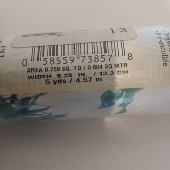 Vintage Norwall Wallpaper Border Lot of 3 Rolls Flowery Print 5 yrds Made Canada - Picture 3 of 4